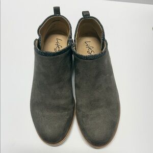 Life Stride Gray Ankle Boots size 7.5W
